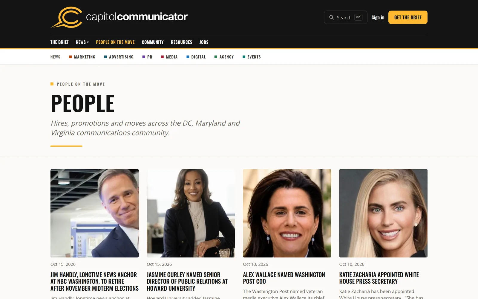 The People on the Move page on the new site, a grid of square headshots
