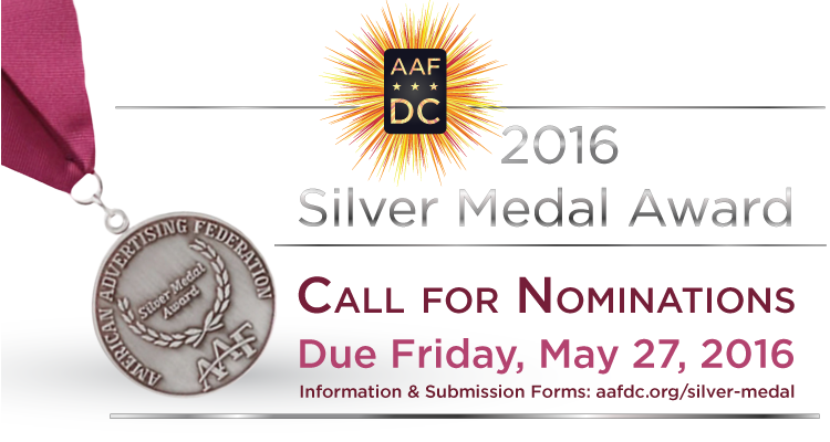 AAF DC Accepting Nominations for 2016 Silver Medal Award