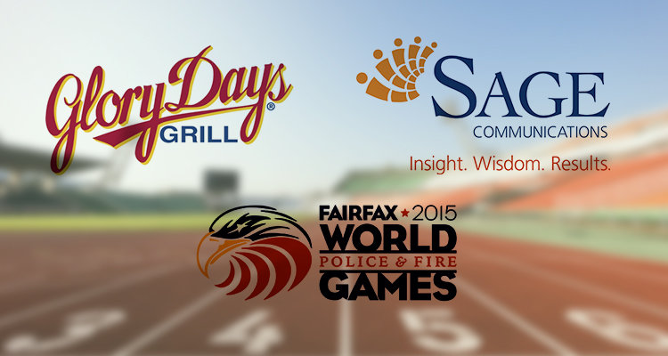 Sage Communications and Glory Days Grill Team to Support World Police & Fire Games Track Competition, June 29 – July 5