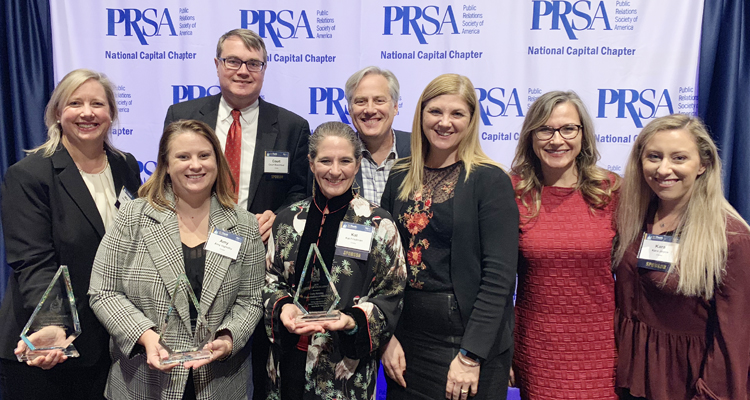 Crosby Marketing Communications won three awards in the 50th annual Thoth Awards sponsored by the National Capital Chapter of the Public Relations Society of America. Crosby was recognized for these client programs: