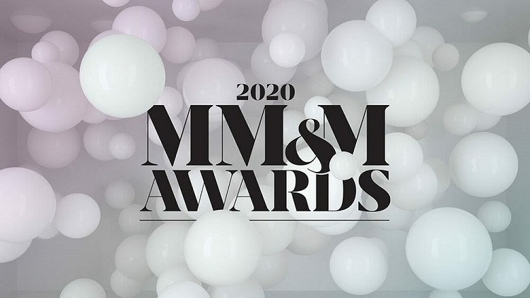 The 2020 MM&M Awards logo on a white bubble background.