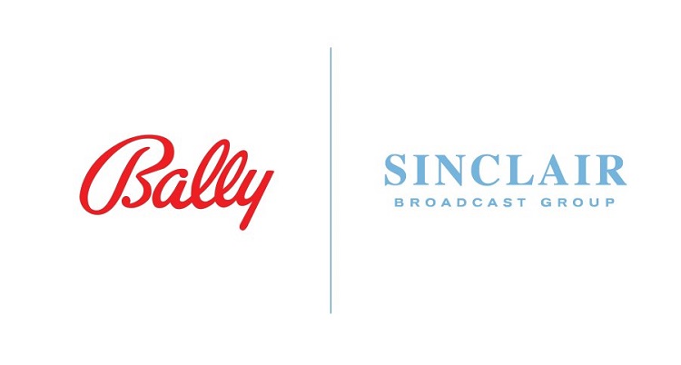 Bally and Sinclair Broadcast Group logos.