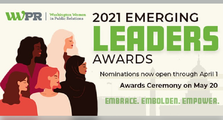 Capitol Communicator reports that Washington Women in Public Relations is accepting nominations for its 2021 Emerging Leaders Awards