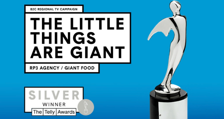 Capitol Communicator reports that RP3 Agency won a Silver Telly Award for its work on Giant Food's "Little Things Are Giant" campaign.