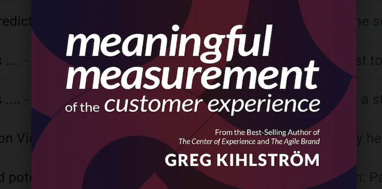 Introducing “Meaningful Measurement of the Customer Experience”