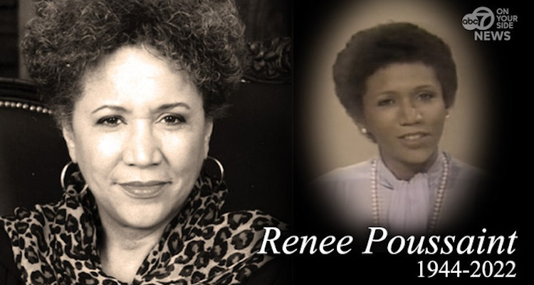 Capitol Communicator has a report that Renee Poussaint, former co-anchor of the 6 and 11 p.m, news on Channel 7 in D.C. died at the age of 77.