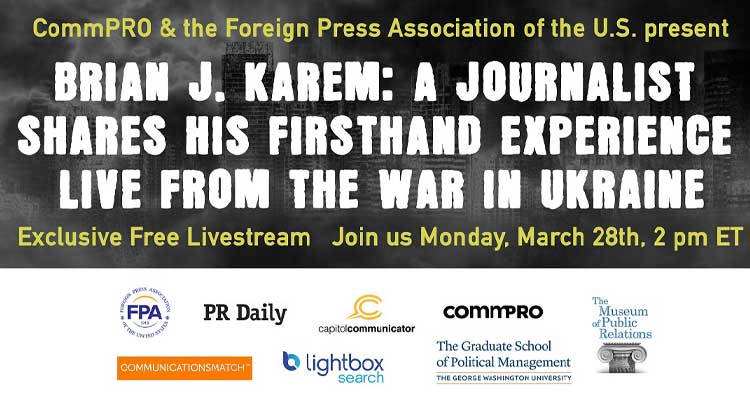 Journalist Brian J. Karem shares firsthand experience about the war in Ukraine