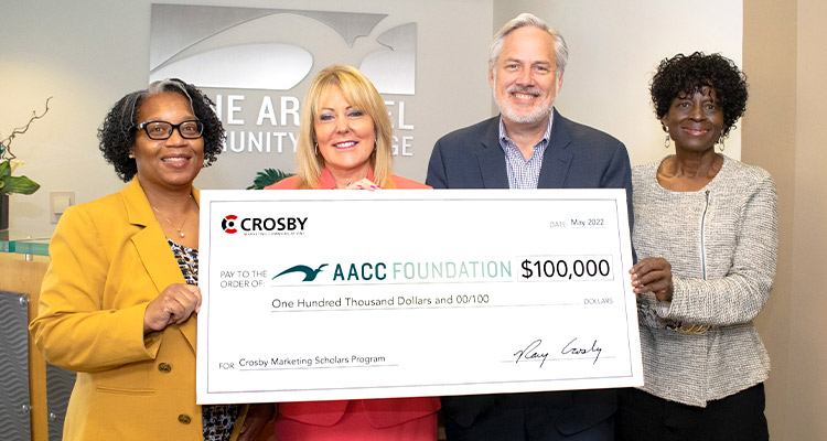 Crosby Marketing Launches $100,000 Scholarship Program for Underrepresented Students with Anne Arundel Community