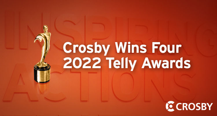 Crosby Marketing Communications has won four awards in the 43rd annual Telly Awards,