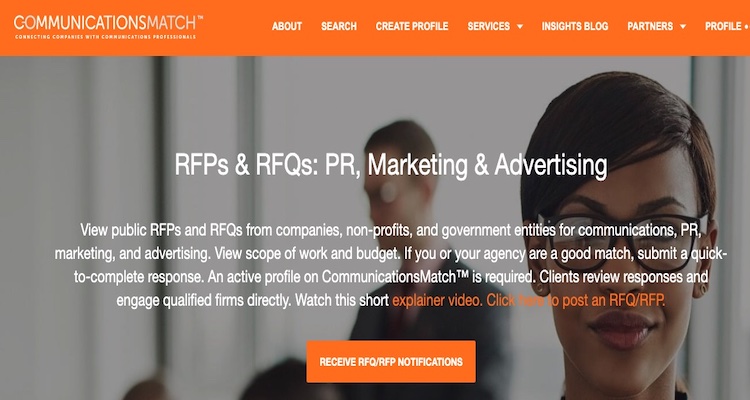 Public Relations RFPs: CommunicationsMatch™ & RFP Associates launch public RFP Option to post, share, manage & respond to requests for proposals