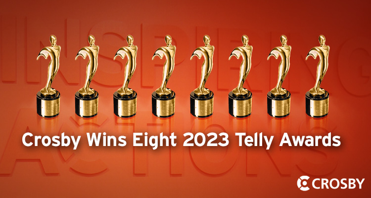 Crosby wins eight Telly Awards for TV and multimedia work