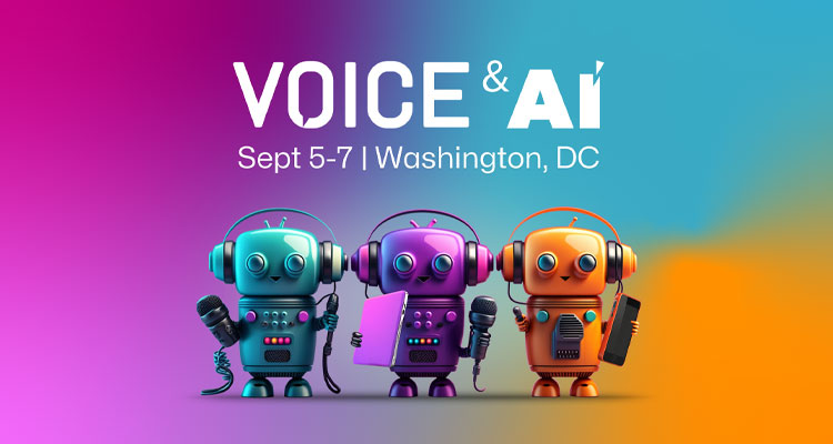 VOICE & AI conference set for Washington, D.C., September 5-7, and YOU are invited at a discount!