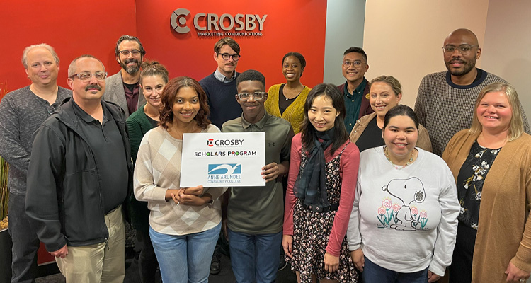 Crosby Marketing announces recipients of scholarship program with Anne Arundel Community College